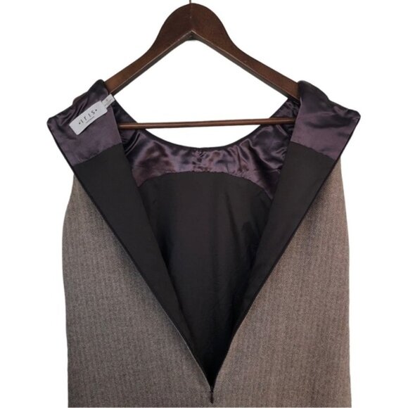 Iris Setlawke Sleeveless Shift Dress Size 2 Brown Neutral - Picture 7 of 11